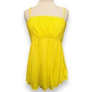 FP2 Free People Citrus Yellow Tank Womens Top Shirt Summer Casual Medium